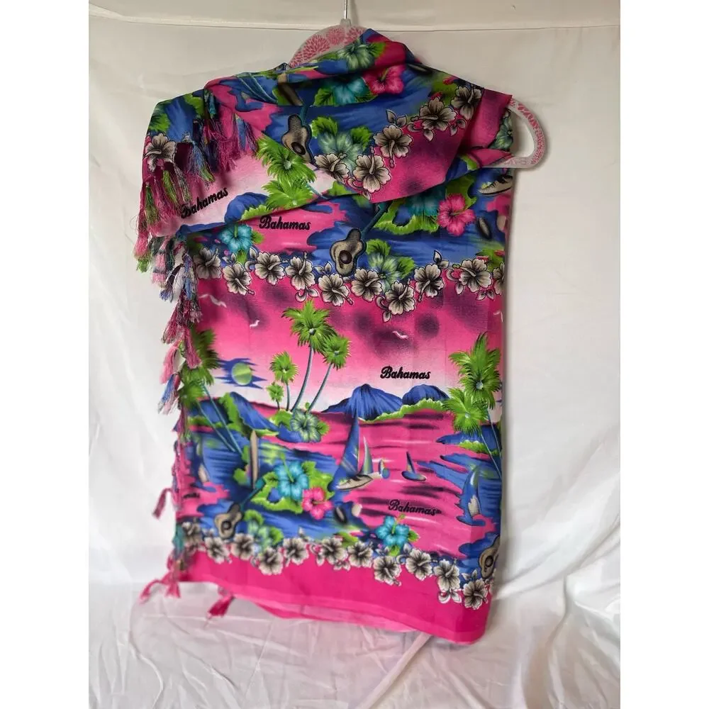 Bahama’s Sarong- from Nassau-pink-Women’s-one size